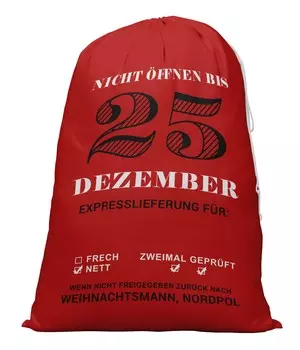 Printtoo Pack of 2 Drawstring Special Delivery Extra Large Size Christmas Sack Re-Usable Xmas Present Storage 27x20 Inch 27 x 20 Inches бежевый