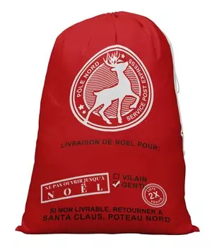 Printtoo Pack of 2 Drawstring Special Delivery Extra Large Size Christmas Sack Re-Usable Xmas Present Storage 27x20 Inch 27 x 20 Inches бежевый