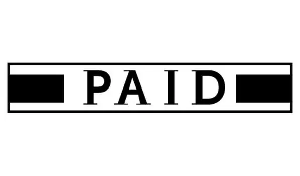 Printtoo Paid Self Inking Rubber Stamp Pre-Inked Office Stamp - Home Office Business Канцелярские товары, черный - 42 x 9 зелёный