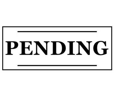 Printtoo Pending Self Inking Rubber Stamp Pre-Inked Office Stamp — канцелярские товары для домашнего офиса, 47 x 20 мм чёрный