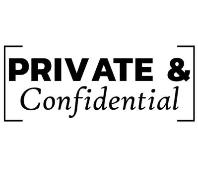 Printtoo Private & Confidential Self Ink Rubber Stamp Pre-Inked Office Stamp — канцелярские товары для домашнего офиса, 47 x 20 мм зелёный