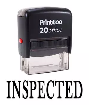 Printtoo ПРОВЕРЕНО Самостоятельная печать резиновых штампов Офисные канцелярские товары на заказ 14 mm x 38 mm (Approx) чёрный