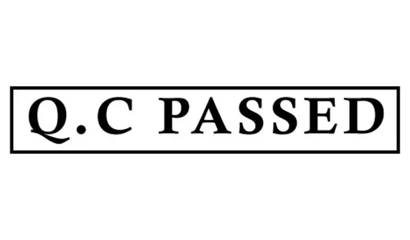 Printtoo Q.C Пройдено самообучение резиновым штампом Предварительно окрашенный офисный штамп - канцелярские товары для домашнего офиса, черный - 42 x 9 чёрный