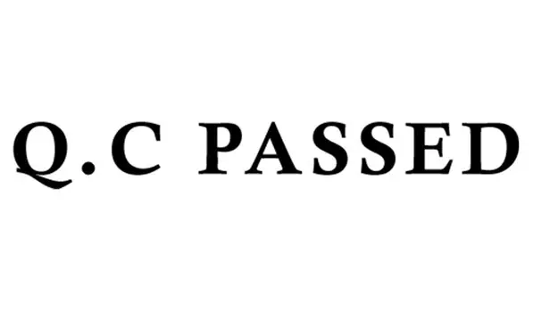 Printtoo Q.C Пройдено самообучение резиновым штампом Предварительно окрашенный офисный штамп - канцелярские товары для домашнего офиса, черный - 42 x 9 зелёный