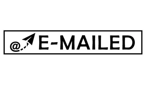 Printtoo, распечатанный по электронной почте самокопирующийся резиновый штамп с предварительно нанесенным чернилами офисным штампом - канцелярские товары для домашнего офиса, черный - 42 x 9 зелёный