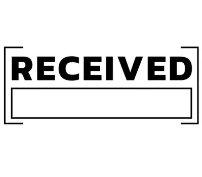 Printtoo Received Self Ink Rubber Stamp Pre-Inked Office Stamp - Home Office Business Канцелярские товары, 47 x 20 мм зелёный