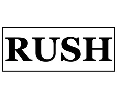 Printtoo Rush Self Inking Rubber Stamp Pre-Inked Office Stamp- Home Office Business Канцелярские товары, 47 x 20 мм чёрный