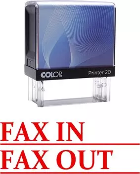 Printtoo Самоклеящаяся резиновая печать на заказ Colop Office Stationery P20 Mini Stamper 14 mm x 38 m синий