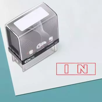 Printtoo Самоклеящаяся резиновая печать на заказ Colop Office Stationery P20 Mini Stamper 14 mm x 38 m синий