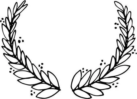 Printtoo Scrap-booking Leaf Wream Design Square Wooden Rubber Stamp Block-2 x 2 2 x 2 Inches коричневый