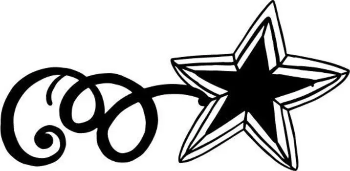 Printtoo Scrap-booking Star & Swirls Design Square Wooden Rubber Stamp Diary Card-2 x 2 2 x 2 Inches коричневый