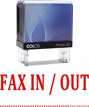 Printtoo Self Inking Rubber Stamp Custom Colop Office Stationary P20 Mini Stamper 14 mm x 38 m синий