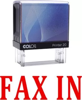 Printtoo Self Inking Rubber Stamp Custom Colop Office Stationary P20 Mini Stamper 14 mm x 38 m синий