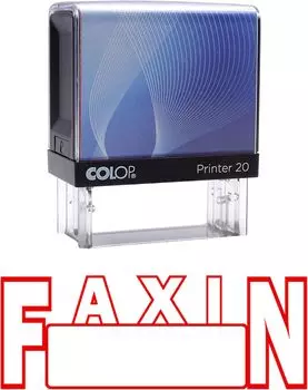 Printtoo Self Inking Rubber Stamp Custom Colop Office Stationary P20 Mini Stamper 14 mm x 38 m красный