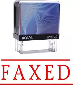 Printtoo Self Inking Rubber Stamp Custom Colop Office Stationary P20 Mini Stamper 14 mm x 38 m красный