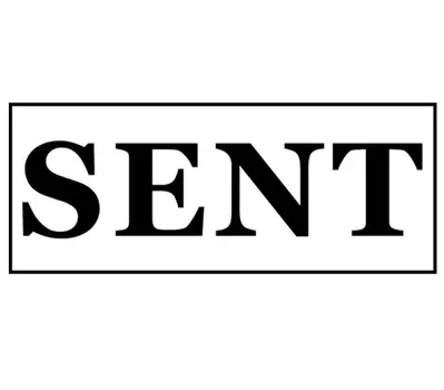 Printtoo Sent Self Inking Rubber Stamp Pre-Inked Office Stamp — канцелярские товары для домашнего офиса, 47 x 20 мм чёрный