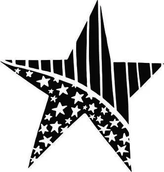 Printtoo Star Design Изготовление деревянного резинового штампа Квадратный блок для скрап-бронирования-2 x 2 2 x 2 Inches коричневый