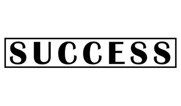 Printtoo Success Self Inking Rubber Stamp Pre-Inked Office Stamp - Home Office Business Канцелярские товары, черный - 42 x 9 чёрный