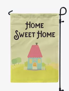 Printtoo Tan Home Sweet Home Garden Летний кемпинг Флаг для отдыхающих Двусторонний 12.5 x 18 Inches дубильная кора