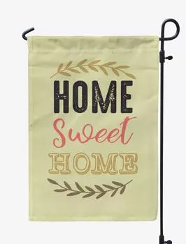 Printtoo Tan Home Sweet Home Garden Летний кемпинг Флаг для отдыхающих Двусторонний 12.5 x 18 Inches дубильная кора