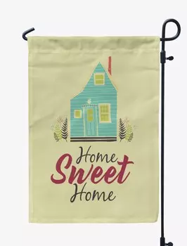 Printtoo Tan Home Sweet Home Garden Summer 12,5 x 18 Двусторонние флаги Флаг для кемпинга 12.5 x 18 Inches дубильная кора