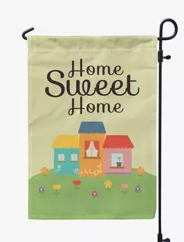Printtoo Tan Home Sweet Home Garden Summer 12,5 x 18 Двусторонние флаги Флаг для кемпинга 12.5 x 18 Inches дубильная кора