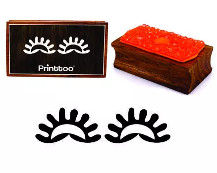 Printtoo Tribal Rising Sun Прямоугольный деревянный блок резиновых штампов 2.5 x 0.634 Inches коричневый