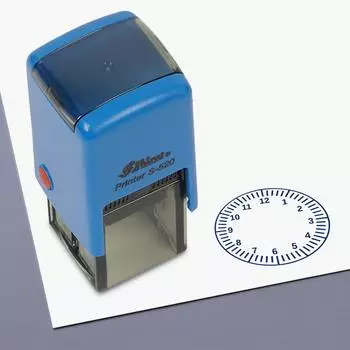 Printtoo Учителя Штамп Часы Самостоятельно, Чернила Резиновый Штамп Мотивация Поощрение Просмотр Сообщений Оценка Домашней Задания Школьный Класс - 20mmx20mm чёрный