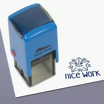 Printtoo Учителя ставят печать «Хорошая работа», рисование резиновым штампом Мотивация Поощрение Обзор сообщений Оценка за домашнее задание Школьный класс - 20mmx20mm чёрный