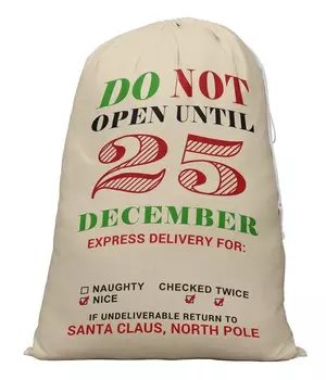 Printtoo Упаковка из 2 шт. Рождественские подарки, сумки для хранения, большой подарочный мешок Санты с завязкой для рождественской вечеринки 27x20 дюймов 27 x 20 Inches бежевый