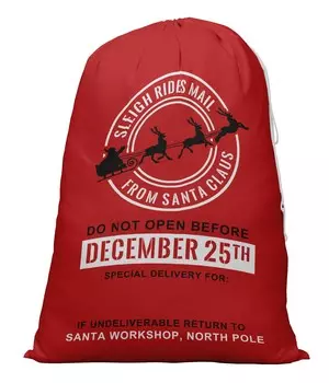 Printtoo Упаковка из 2 специальных рождественских мешков с завязками, очень большого размера, для многоразового хранения рождественских подарков, 27x20 дюймов 27 x 20 Inches бежевый