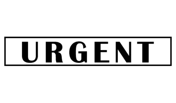 Printtoo Urgent Self Inking Rubber Stamp Pre-Inked Office Stamp - Home Office Business Канцелярские товары, черный - 42 x 9 чёрный