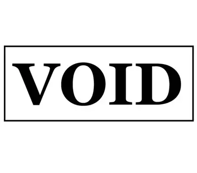 Printtoo Void Self Inking Rubber Stamp Pre-Inked Office Stamp- Home Office Business Канцелярские товары, 47 x 20 мм чёрный