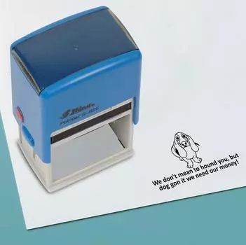 Printtoo We Don t Mean To Hound You Self Inking Rubber Stamp Pre, Inked Office Stamp, Канцелярские товары для домашнего офиса, 41 x 24 мм, 41 x 24 mm чёрный