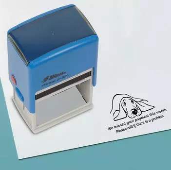 Printtoo We Missed Your Payment This Month Self Inking Rubber Stamp Pre, Inked Office Stamp, Канцелярские товары для домашнего офиса, 41 x 24 мм, 41 x 24 mm красный