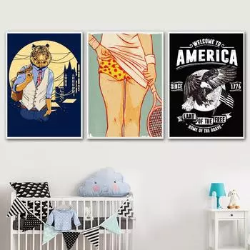 Принты, украшение для дома, настенное искусство, холст, картина, череп, сексуальная девушка, обнаженные фотографии, плакат на скандинавскую тему, акварель, модульная для гостиной, без рамки 21*30cm