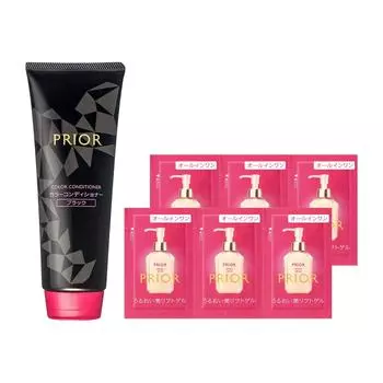 Prior Color Conditioner N Лимитированная серия k Ополаскиватель Черный Натуральный Черный цвет 230 г x 6 применений Уход, Кондиционер, + 0,7 мл чёрный