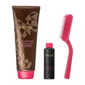 Prior Color Conditioner N Ограниченный набор c Темно-коричневый 230г40мл Специальная кисть