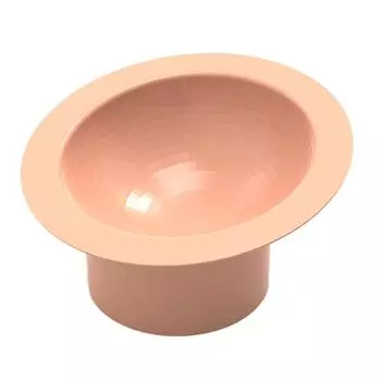 Приподнятая миска для кошек, скошенная под углом 15 градусов, диаметр 6,3 дюйма, предохранительное устройство, прочная пластиковая приподнятая миска для кошек