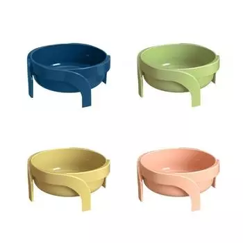 Приподнятая миска для кошек, защита шеи, против рвоты, приподнятые миски для собак с подставкой, одна тарелка для маленьких и средних собак