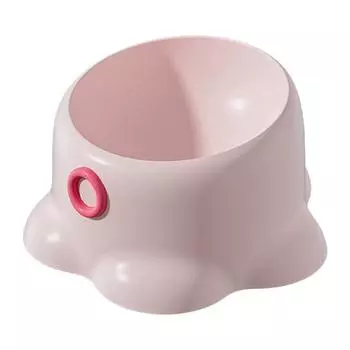 Приподнятая миска для питомца Нескользящая Наклонная миска для корма для собак Против рвоты Приподнятая миска для корма и воды для домашних животных для средних и маленьких собак кошек A розовый
