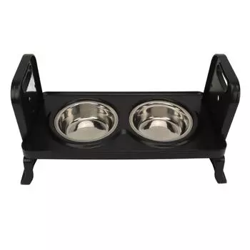 Приподнятые миски для собак, предотвращающие проливание, 3 регулируемые высоты, приподнятая миска для собак, корм для собак из нержавеющей стали