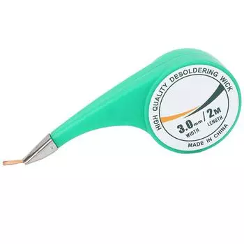 Припойная оплетка с флюсом, латунные фитили для отпайки, инструмент для удаления проводов для очистки и ремонта печатных плат 2M