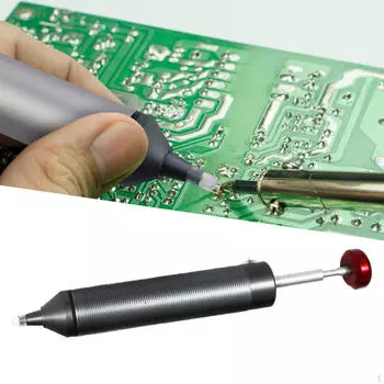 Припойный насос для отсоса припоя, удобный с силиконовой насадкой, аксессуары для всасывающего устройства