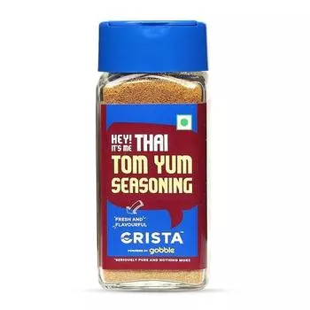 Приправа CRISTA Thai Tom Yum для супов, салатов и лапши | Смесь специй | Готова к использованию | Веганская | Без добавления красителей | 40 г