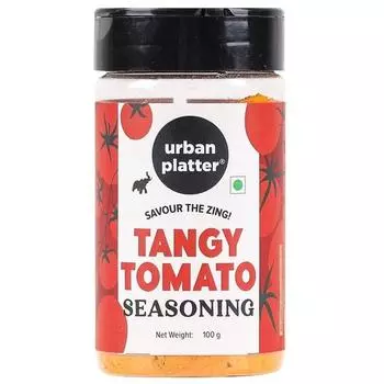 Приправа Urban Platter «Пикантные томаты», 100 г (Классический пикантный томатный вкус | Удобная в использовании банка-шейкер | Многоцелевой приправа в виде порошка)