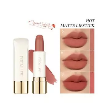 Приятная для кожи натуральная супергладкая губная помада для макияжа с высоким содержанием пигмента для женщин 6