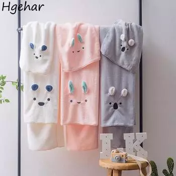 Приятные для кожи банные полотенца Бытовые Взрослые Детские Универсальные Многоразовые Впитывающие Кавайные Корейские Модные Простые Повседневные Популярные 70x140cm белый
