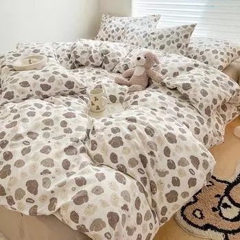 Приятные для кожи пододеяльники в мультяшном стиле, покрывала Funda Nordica, мягкие одеяла, покрывала для взрослых/детей, пододеяльники(Нет наволочки) Single 150x200cm 1pc