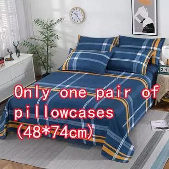 Приятные для кожи простыни с начесом, утолщенная двуспальная односпальная кровать, простыни с разными характеристиками для всех сезонов. pillowcases (48*74cm)